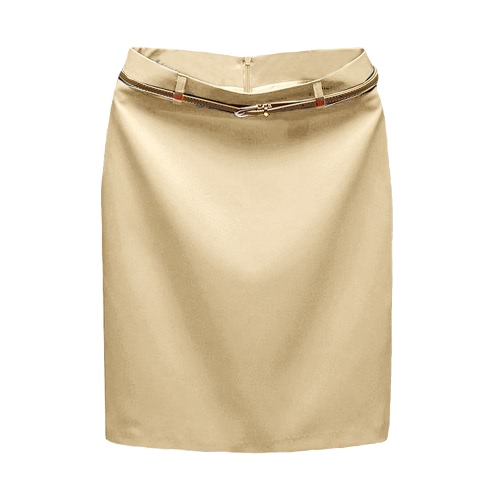 

Solid Color Zipper Closure Bodycon Mini Skirt