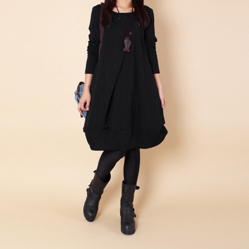 

Women Autumn Oversized Midi Dress