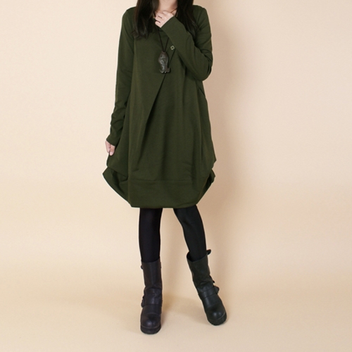 

Women Autumn Oversized Midi Dress