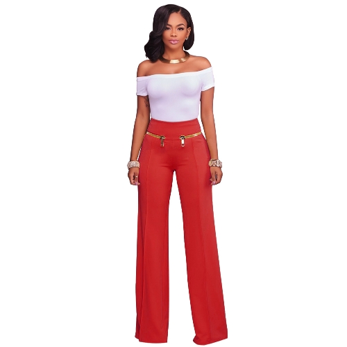 

Women Casual Zipper Solid PantS