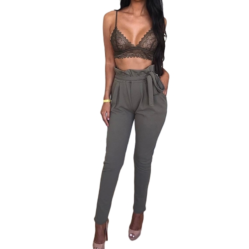 

Summer OL High Waist Pockets Causal Tights Women's Pants