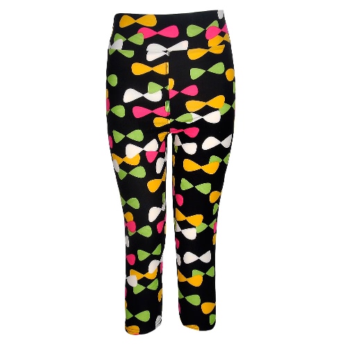 

New Fashion Women Capri Leggings High Waist Printed Cropped Yoga Pants Fitness Workout Casual Trousers