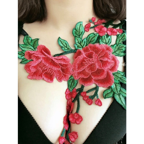 

Sexy Lingerie Floral Embroidery Elastic Strap Bondage Bra