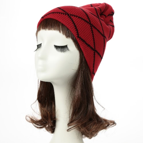 Hombres de las mujeres gorro de punto sombrero del invierno del otoño unisex casquillo caliente Slouch Skullies capo Accesorio de cabeza ocasional