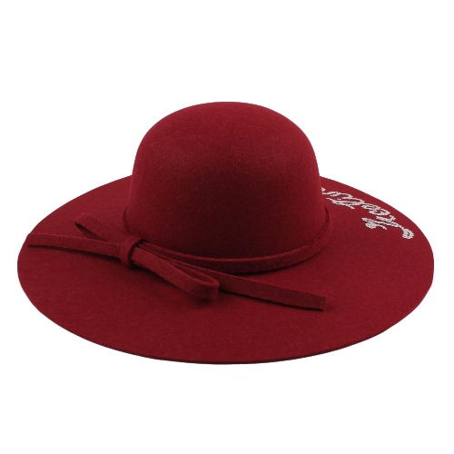 Donne Ampia Fedora Cappello Fedora Hat Sequin Lettera Cap Sun Hat Solido Sunbonnet Trilby Beach Cappello Panama