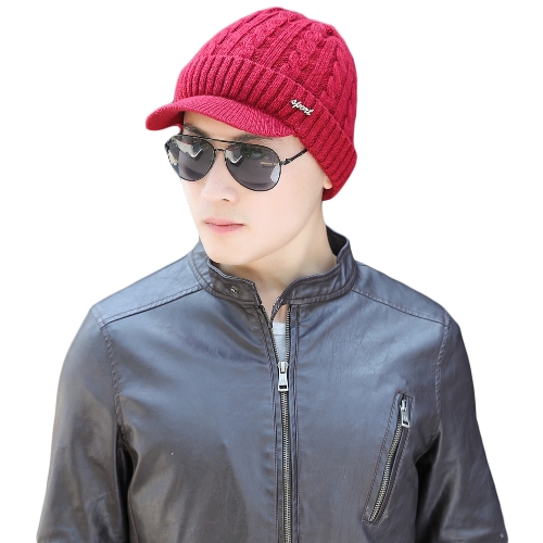 Fashion Men Knitted Beret Crochet Slouch Baggy Beanie Winter Warm Hat Cap Headwear