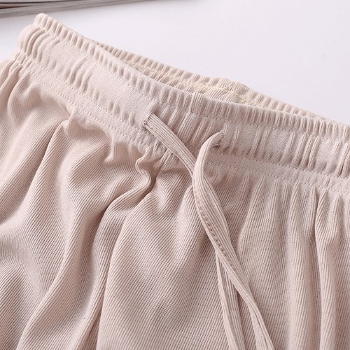 

Women Wide Legs Pants Elastic High Waist Straight Casual Loose Pants
