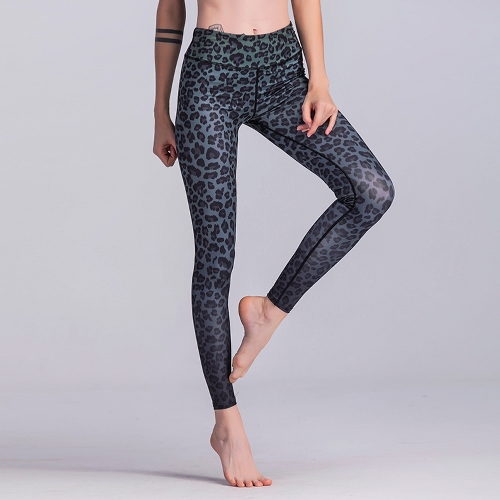 

Women Sports Yoga Leggings Leopard Print Stretchy Skinny Bodycon Pants Tights Trousers