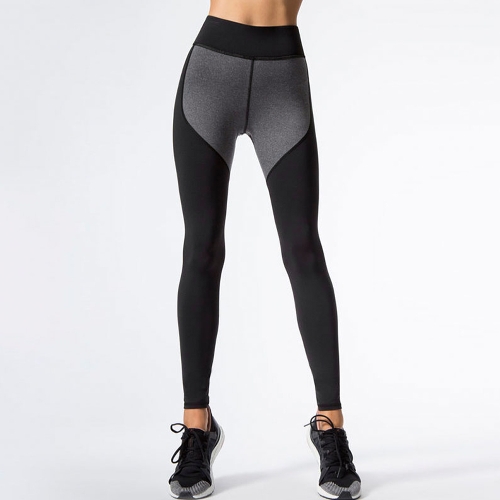 

Women Sports Yoga Leggings Splicing Color Stretchy Skinny Bodycon Pants Trousers