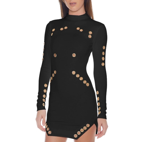 

Autumn Women Bodycon Hollow Out Dress