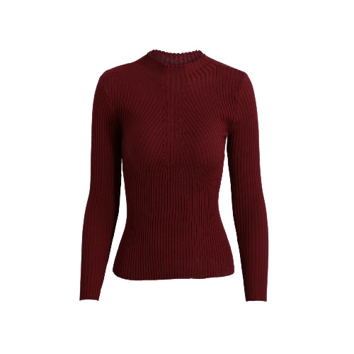 

Striped Turtle Neck Long Sleeves Stretchy Sweater