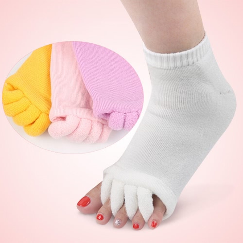 Модная высевка Hallux Valgus Pro для ухода за ногами Cub Bunion Cotton Five Finger Toe Separator Splint Socks