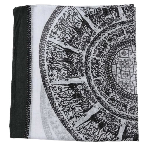 

Women Winter Long Scarf Shawl Traditional Totem Print Vintage Soft Warm Scarf Autumn Scarves Pashmina