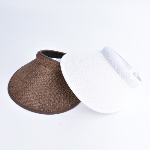 

Unisex Women Men Summer Sun Visors Cap Broad Wide Brim Topless Tennis Golf Headband Hat Headwear