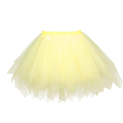 

Женщины 1950-х годов Vintage Tutu Petticoat Ballet Bubble Tulle Skirt Слоистая мини-юбка