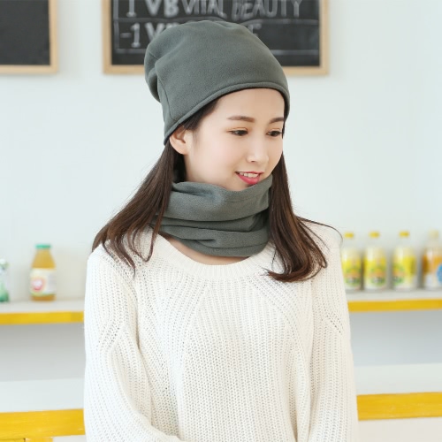 

Unisex Fleece Hat Cap Solid Color Beanie