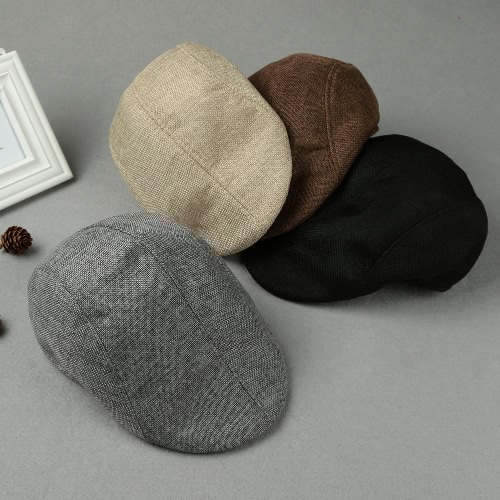 

Vintage Unisex Women Men Peaked Hat Casquette Breathable Beret Newsboy Cap Cabbie Headwear
