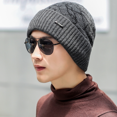 

Мужчины вязаные болота Hat Dome Ribbed Осень Зимняя кепка Теплые черепа Уличные шляпы Головные уборы