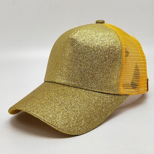 

Girls Cap Sequined Fishnet Splice Baseball Sport Casual Hip-Pop Streetwear Flat Hat