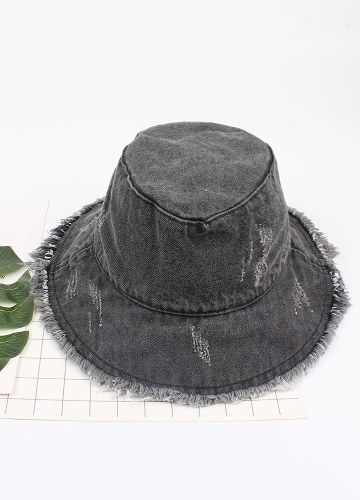 

Модные летние женщины омывали джинсы Sun Hat Floppy Cap Wide Brim Складная солнцезащитная ведро Hat