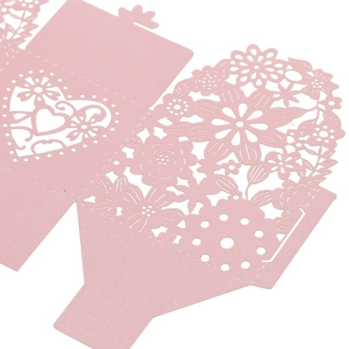 

Delicate Carved Flower Elegant Candy Boxes with Ribbon
