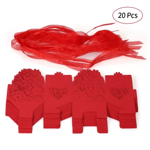 

Delicate Carved Flower Elegant Candy Boxes with Ribbon