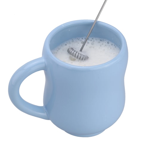 

Новый беспроводной ручной из нержавеющей стали Milk-Frother Электрический Мешалка бытовой блендер для взбивания молока с чашкой щетка для очистки и подставки