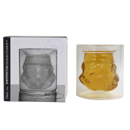 

Commander Cool Borosilicate Прозрачная стеклянная чашка, устойчивая к ломанию для офиса Домашняя вечеринка и путешествия Кофе-чай