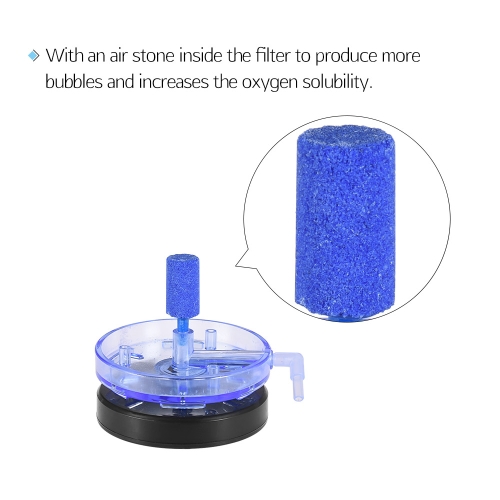 Aquarium Corner Filter Biological Sponge Air Stones Quartz Balls For Fry Shrimp Nano Fish Tank Accessories