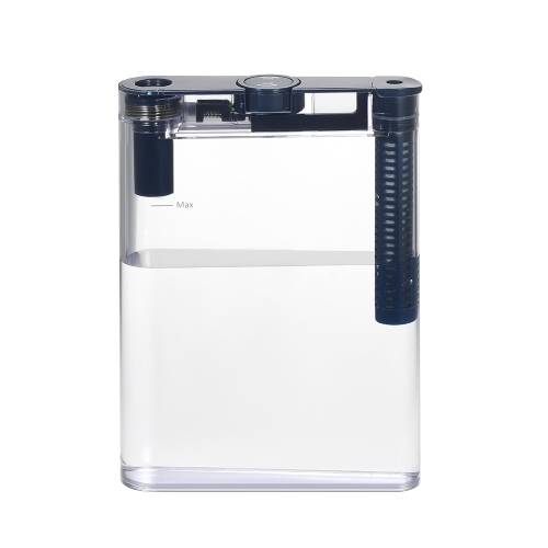 Transparente Wasserflasche mit 1 Kohlefilter Portabler Filter Flachflasche Handlicher Wasserfilter mit Filterelement