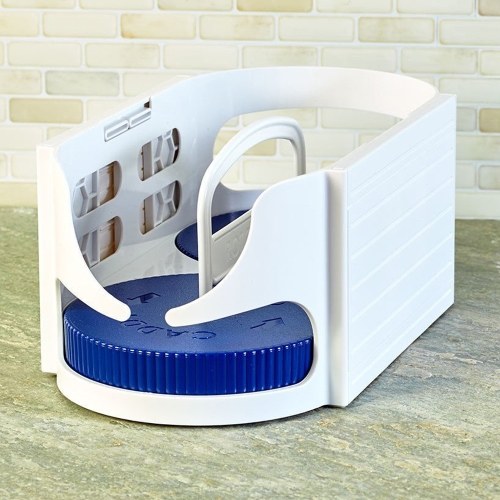 

New 360 Degree Gear Drive Fridge Container Storage Rack Kitchen Shelving