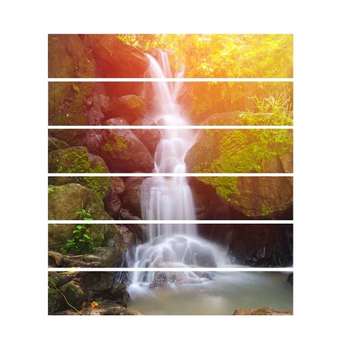 

6 Pcs/Set 3D Landscape Self-adhesive Stairs Risers Stickers