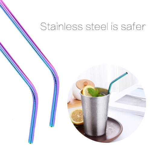 

10pcs Reusable 304 Stainless Steel Straw