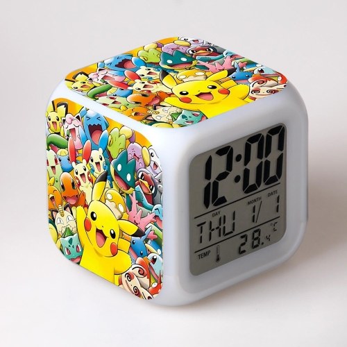 

Novel Pokemon Pikachu Digital Alarm Clock Night Light