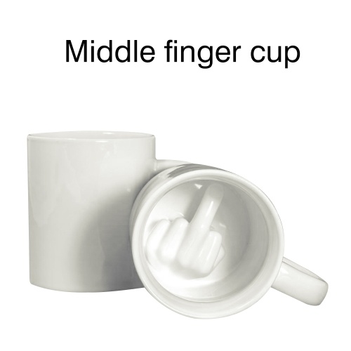 Prank Creative Middle Finger Novelty Coffee Cup