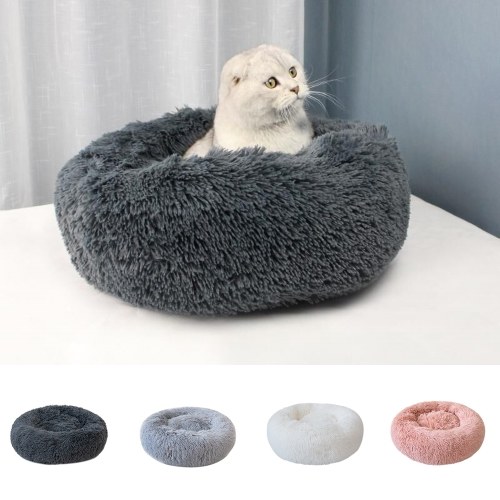 

Soft Plush Round Pet Bed Cat Soft Bed Cat Bed for Cats Small Dogs