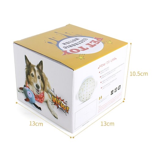 

Dog Interactive Toy Plush Giggle Ball Shake Squeak Crazy Bouncer Ball for Exercise Entertainment