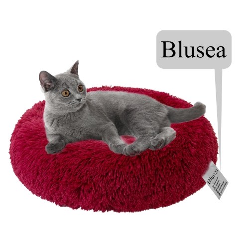 

Blusea Soft Plush Round Pet Bed