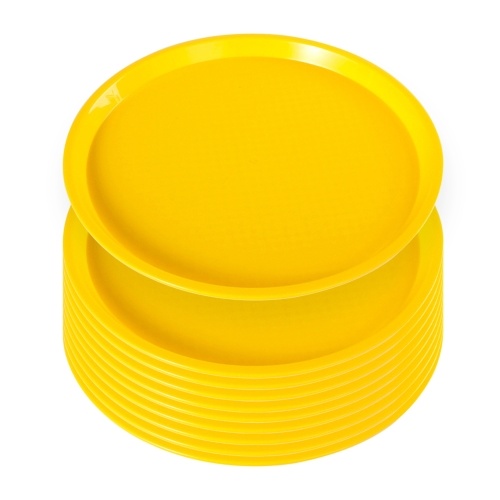

10pcs 14-inch Round Waitress/Waiter Tray