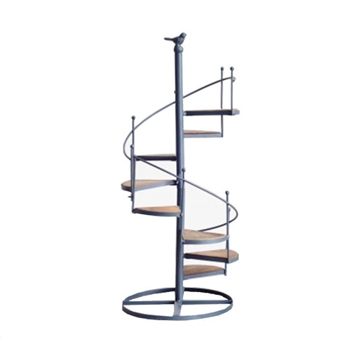 

Modern Decorative Wood and Iron Plant Rack Succulent Plants Shelf