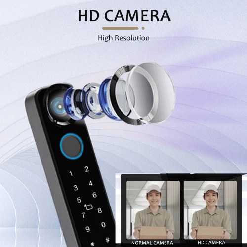 WiFi Smart Lock with Camera Keyless Entry Door Lock