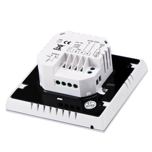 16A 95-240V Weekly Programmable LCD Display T-ouch Screen Electric Heating Thermostat Room Temperature Controller