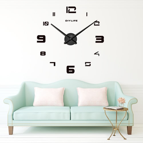 

Современные 3D DIY настенные часы кварцевые часы большие часы Horloge акрилового стекла зеркальный эффект для дома Декор украшение