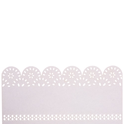 50Pcs Romantic Table Mark Carved Pattern Name Place Card for Wedding Birthday Banquet Decoration