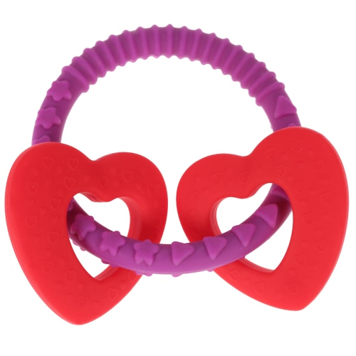 Candy Color Food Grade Cute Silicone Chewable Baby Teething Toy Loop Bracelet Teether BPA Free