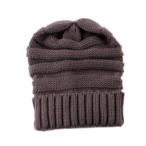 De color blanco de la moda hombres Mujeres Joven invierno otoño caliente unisex elástico cabeza del cráneo del casquillo de punto de lana de punto de ganchillo Beanie Ski Hats