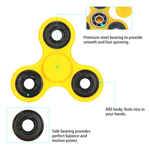 

Tri Fidget Hand Finger Spinner Spin Widget Focus Toy EDC Pocket Desktoy Triangle Plastic Gift for ADHD Children Adults Relieve Str