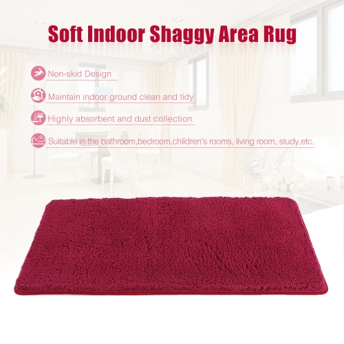 

60*120cm Super Soft Shaggy Area Rug Highly Absorbent Carpet Non-skid Footcloth Mat Ground Mat Fluffy Rugs Floor Mat