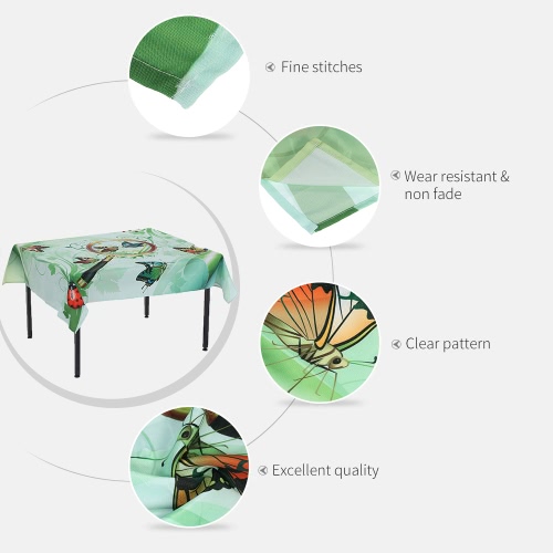 84 * 60'' Rectangular Dinner Table Cloth Polyester Printed Coffee Table Cover Tablecloths Home Decoartion
