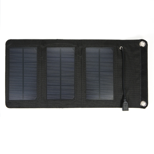 Chargeur USB portatif pliable de chargeur de panneau solaire de silicium monocristallin 5V pour l'alimentation d'énergie de téléphone portable